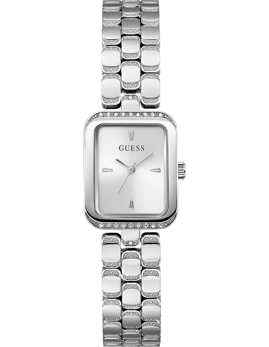 Montre femme Guess GW0865L1, cadran argenté, bracelet acier