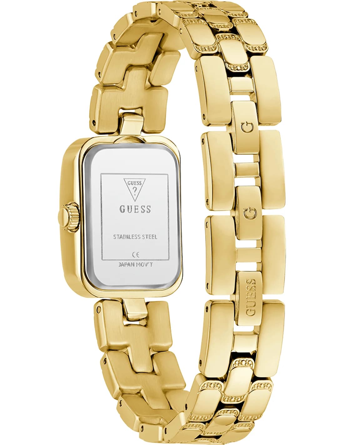 Cadran argent de la montre Guess GW0865L2 en détail