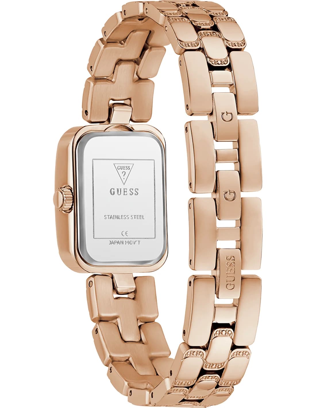 Cadran argent de la montre Guess GW0865L3 en détail