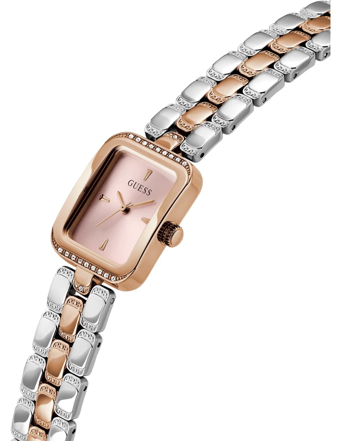 Profil de la montre Guess GW0865L5, boîtier bicolore