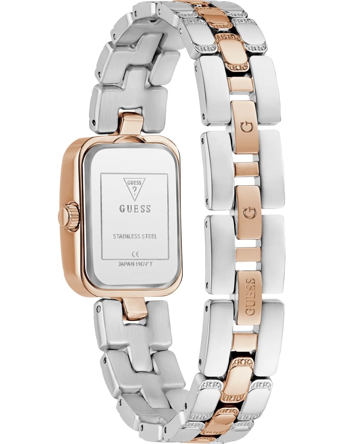 Cadran rose de la montre Guess GW0865L5 en détail