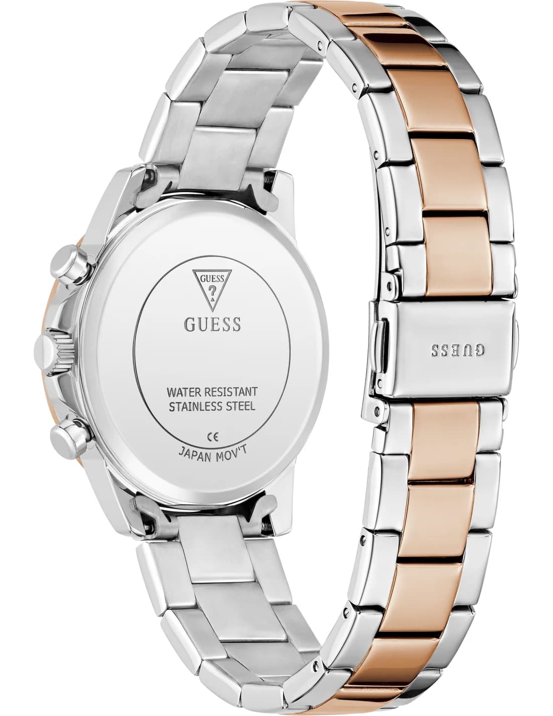 Cadran bordeaux de la montre Guess GW0933L5 en détail
