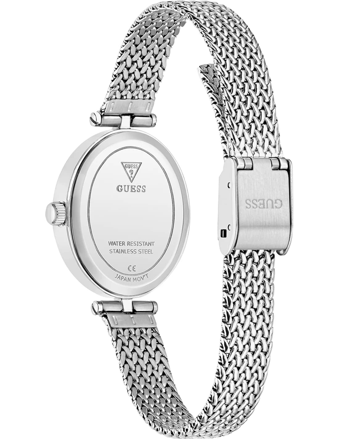 Cadran noir de la montre Guess GW0935L1 en détail