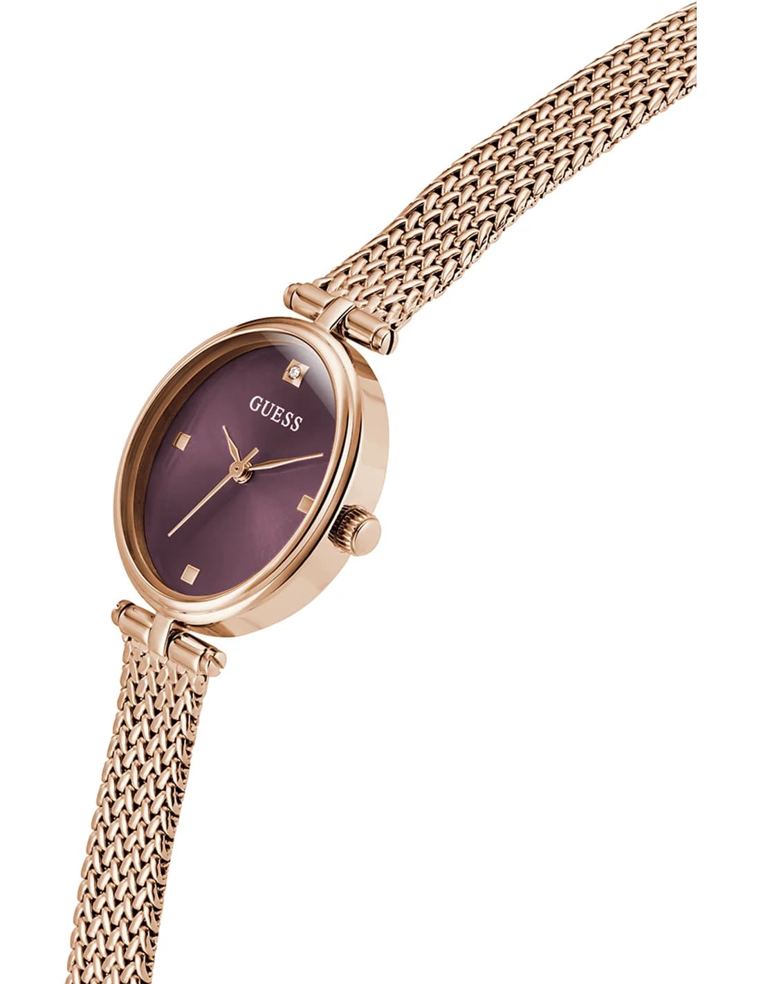 Profil de la montre Guess GW0935L3, boîtier or rose