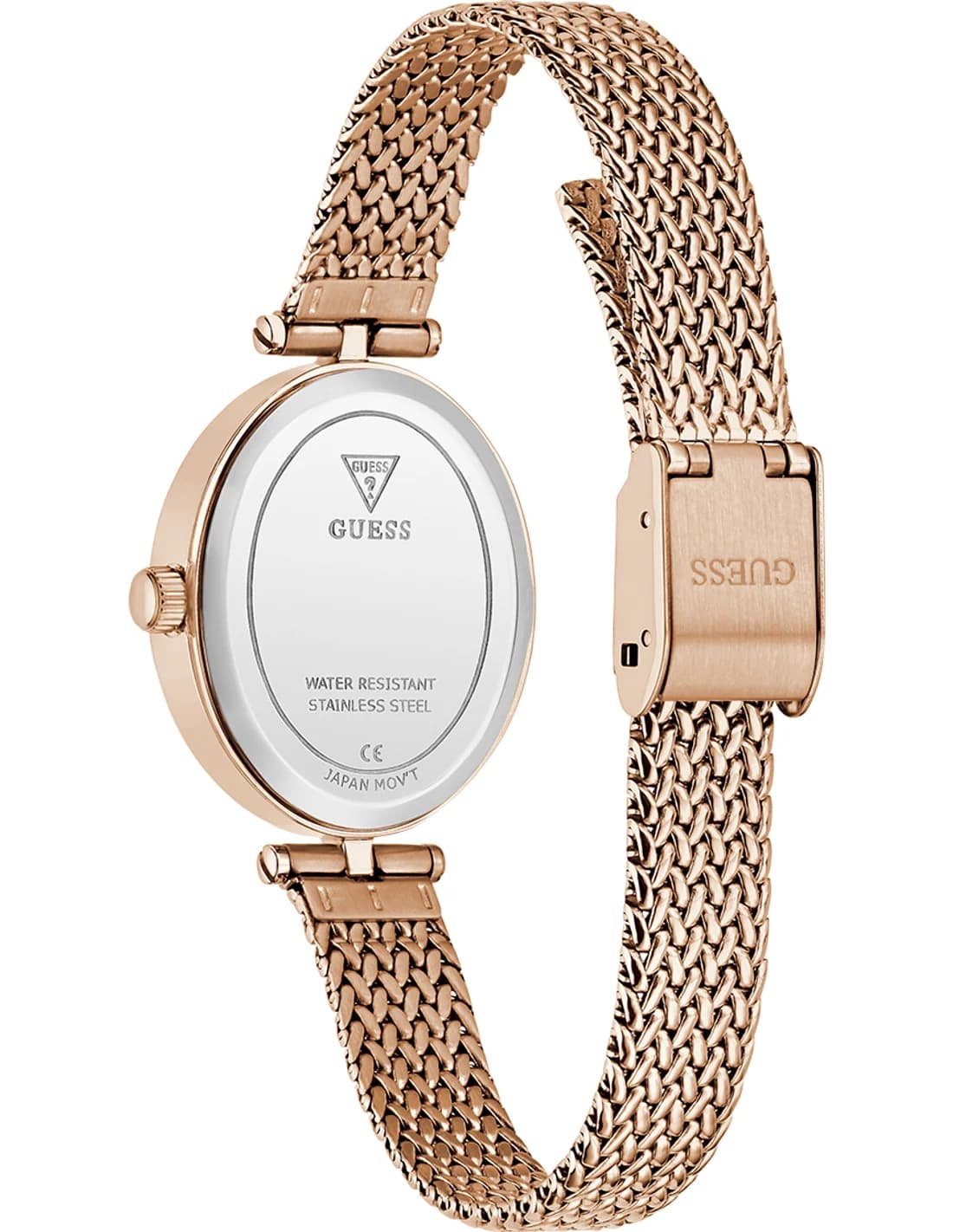 Cadran bordeaux de la montre Guess GW0935L3 en détail
