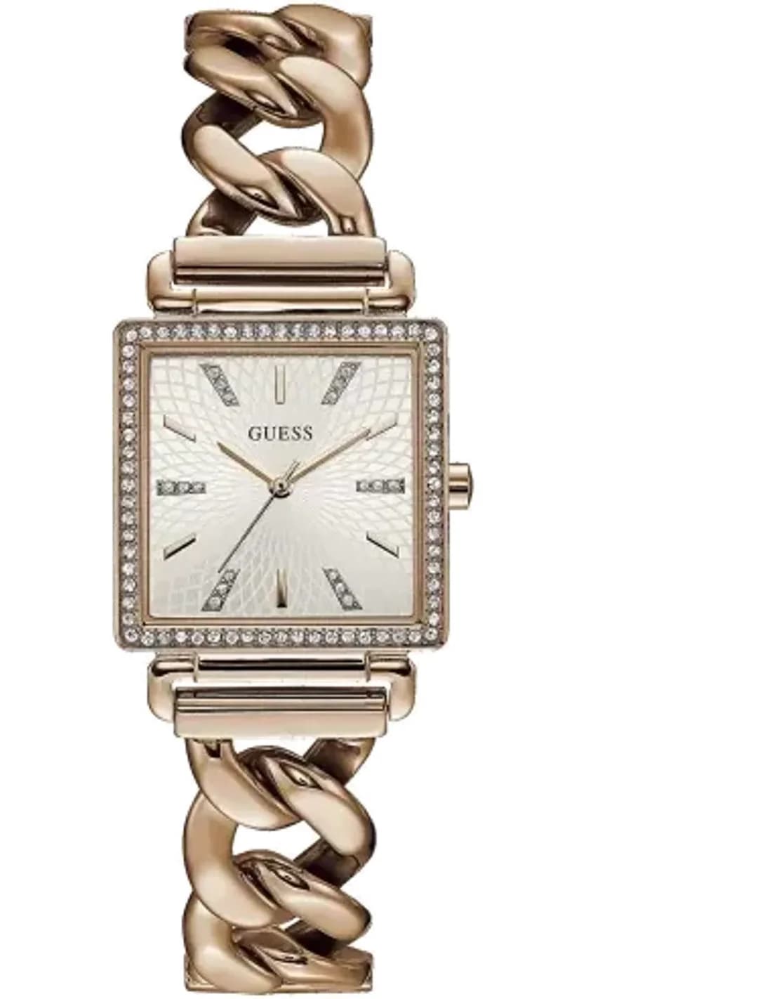 Montre Femme Guess Vanity Diamonds W1030L4 Cadran Carré Cristaux