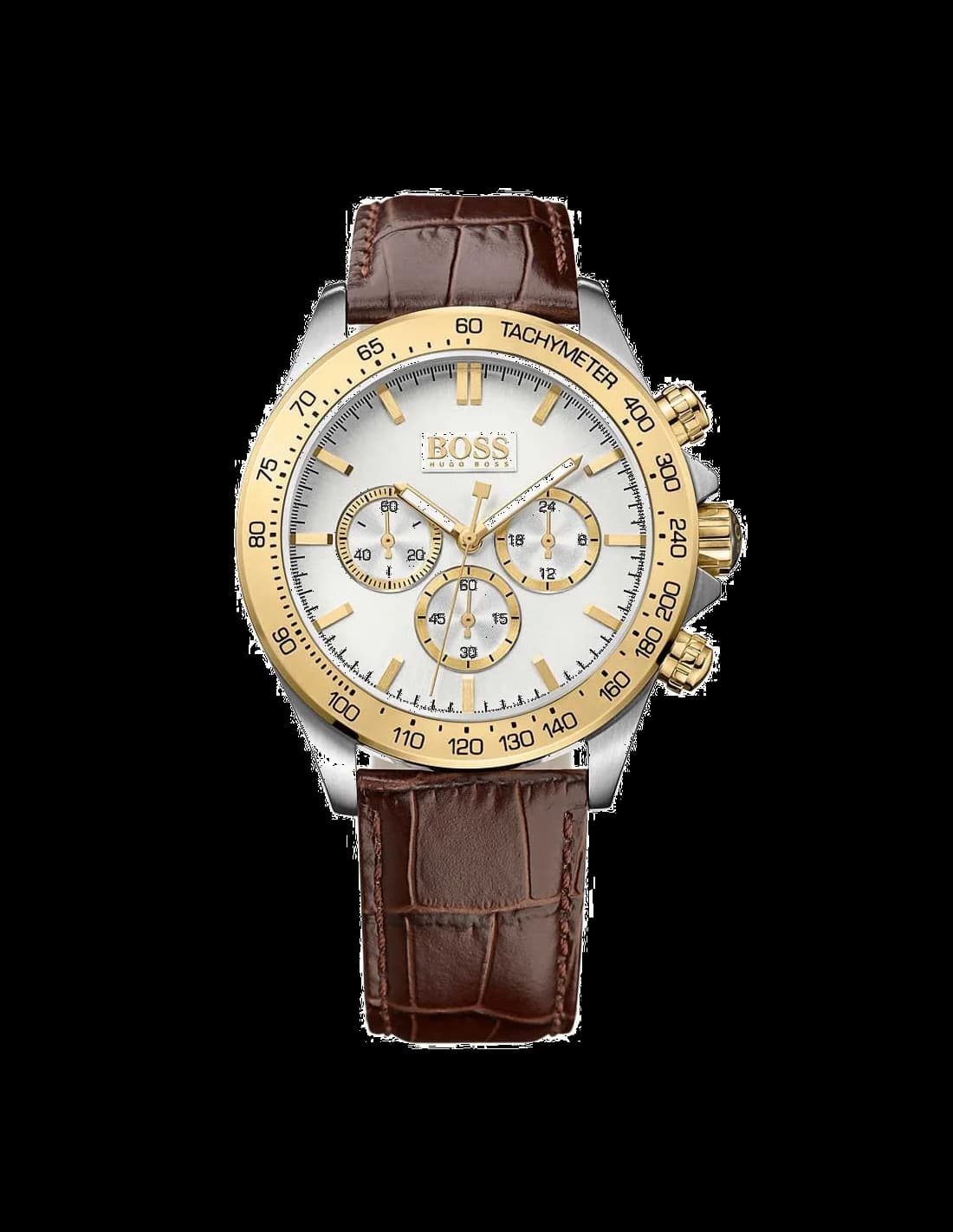 Montre Hugo Boss 1513174 Bracelet Cuir Marron Ikon