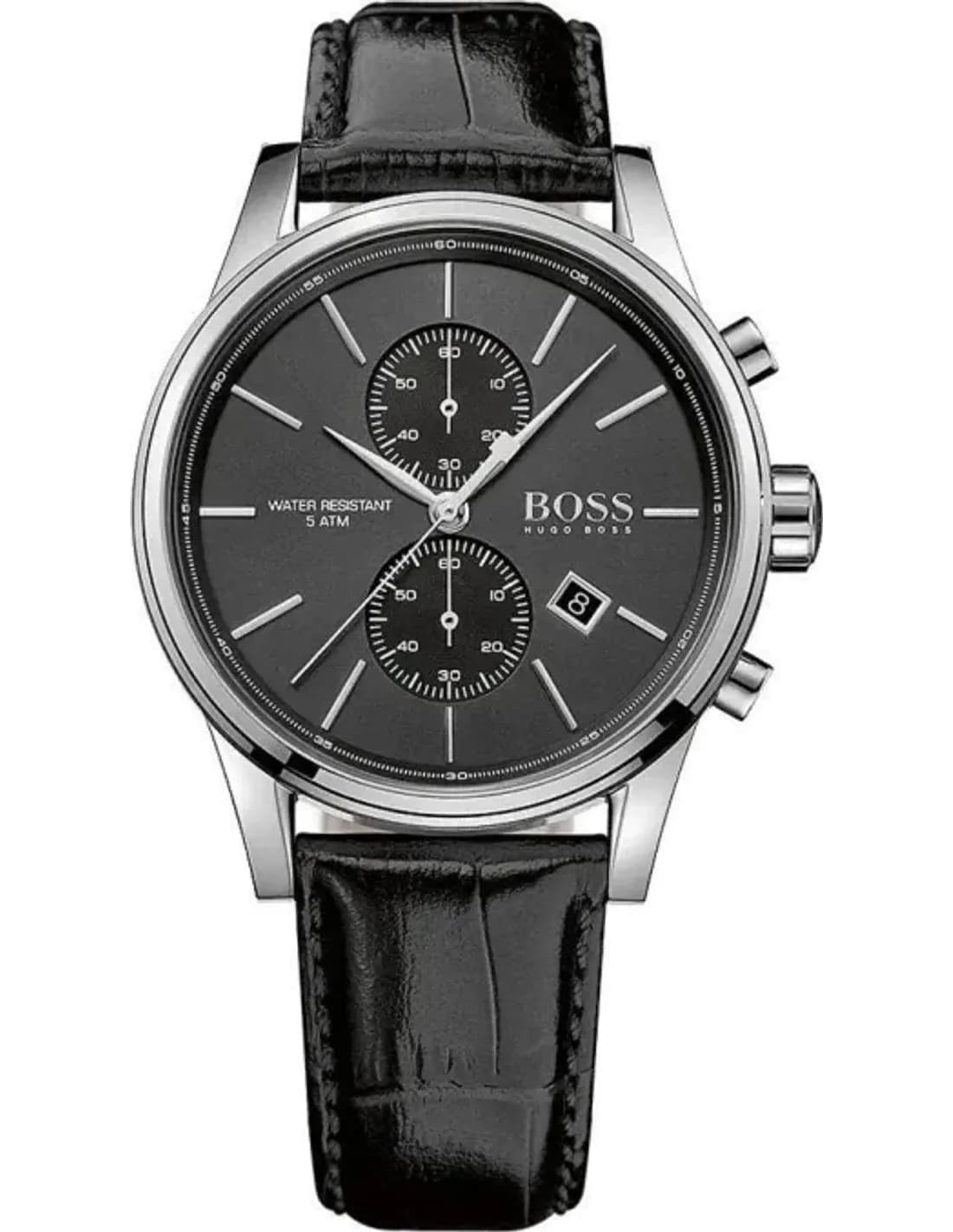 Montre Homme Hugo Boss Jet 1513279 Bracelet cuir noir