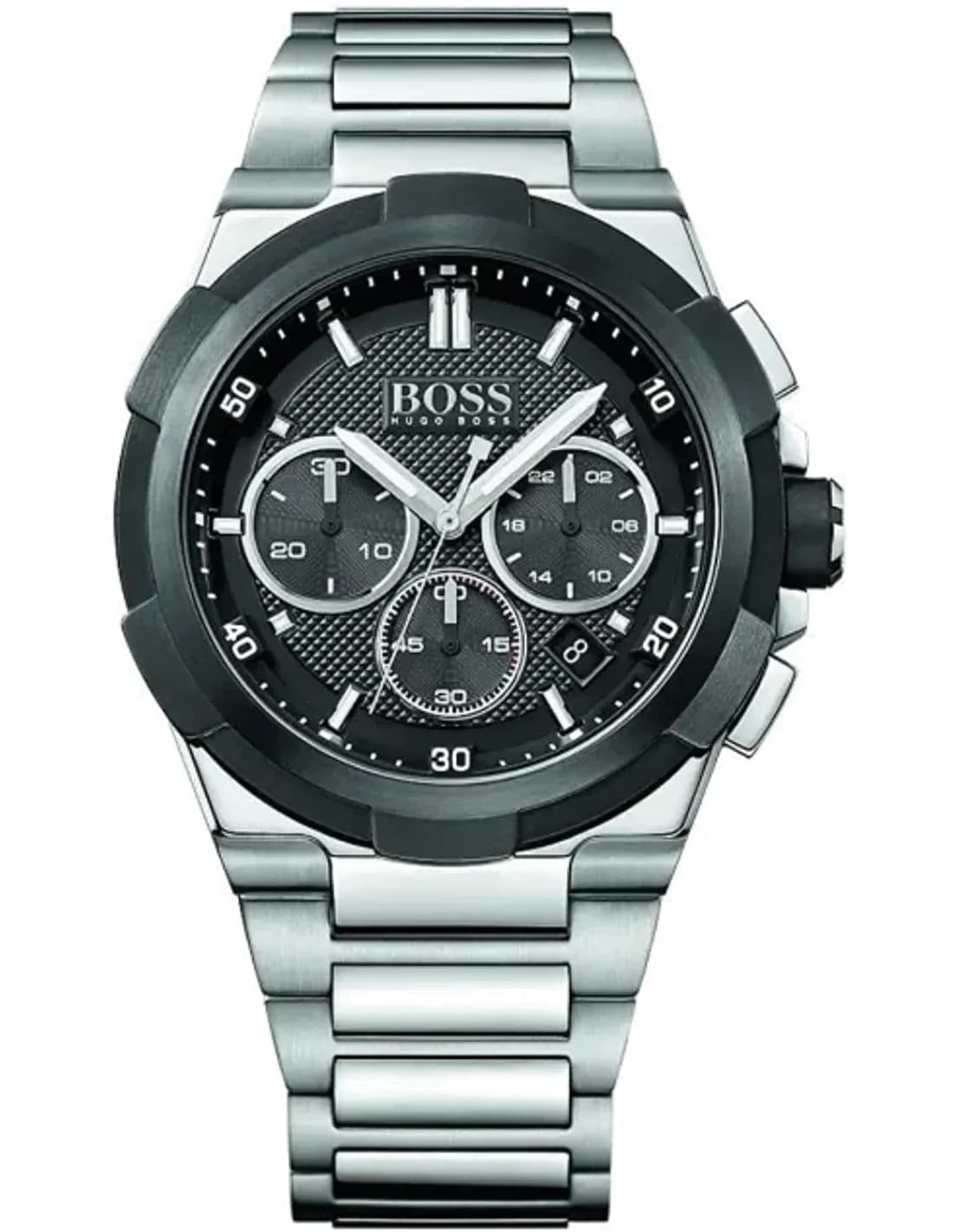 Montre Hugo Boss 1513359 en Acier Inoxydable Argenté et Cadran Noir