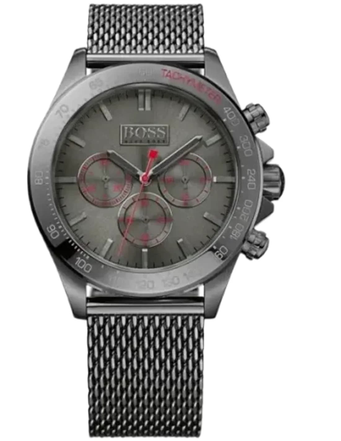 Montre Hugo Boss 1513443 Bracelet en maille milanaise acier gris