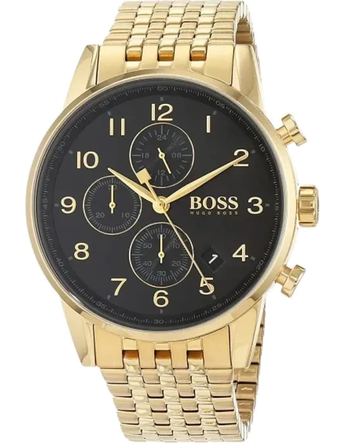 Montre Hugo Boss Navigator 1513531 Bracelet en acier doré