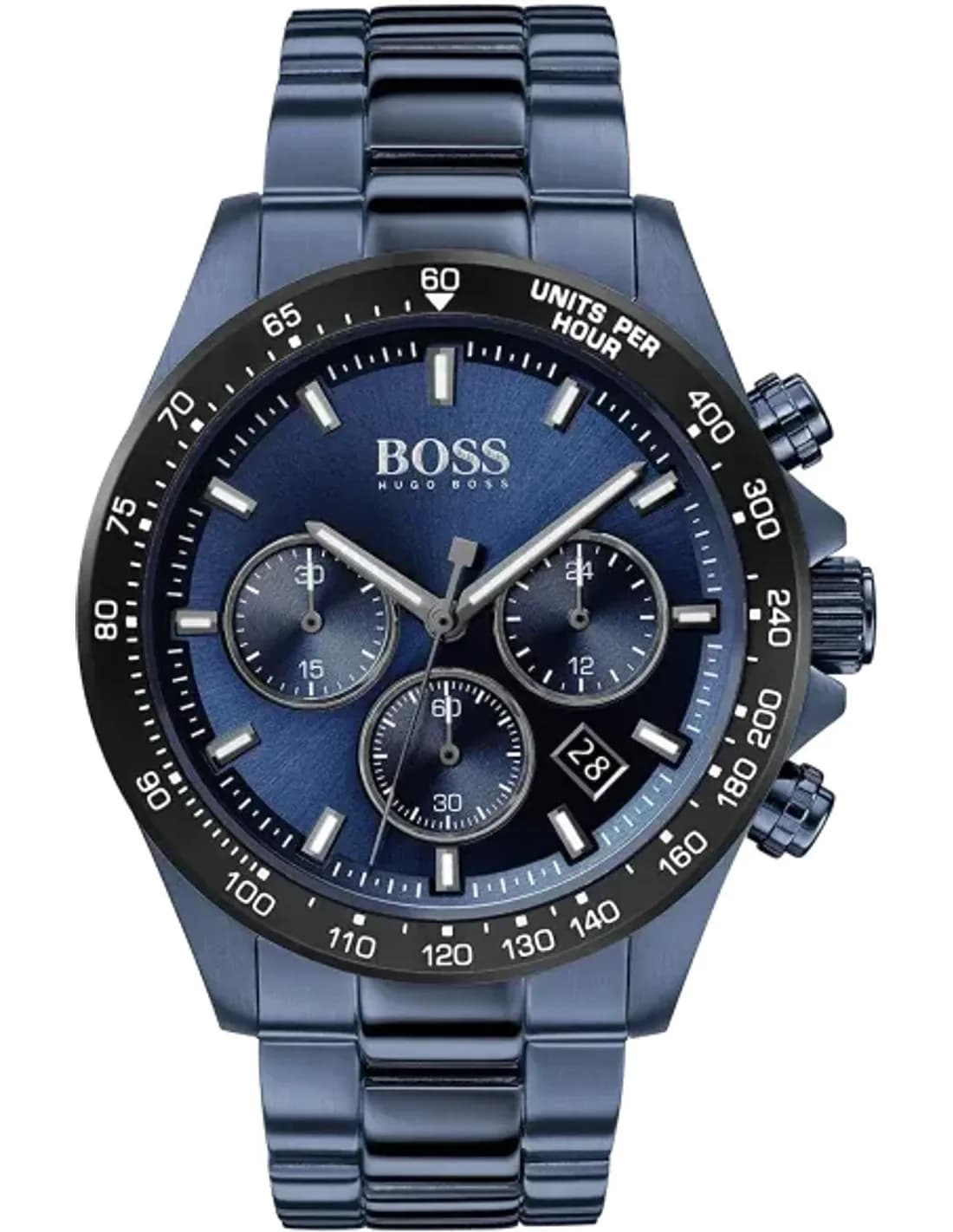 Montre Hugo Boss 1513758 Chronographe Acier et Cadran Bleu Nuit
