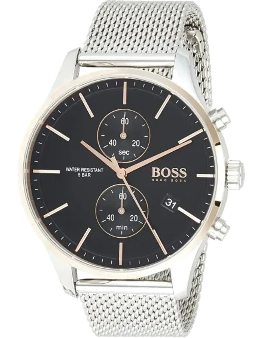 Montre Homme Hugo Boss Associate 1513805 bracelet en maille milanaise