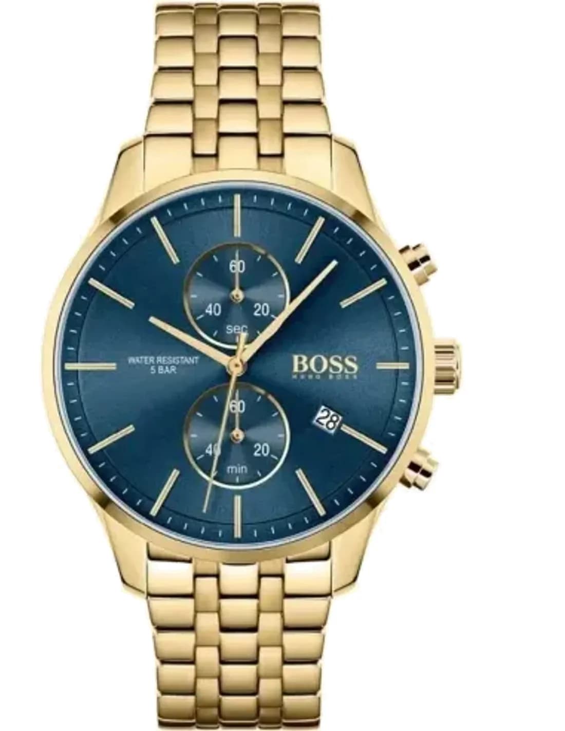 Montre Homme Hugo Boss Associate 1513841 chronographe acier doré