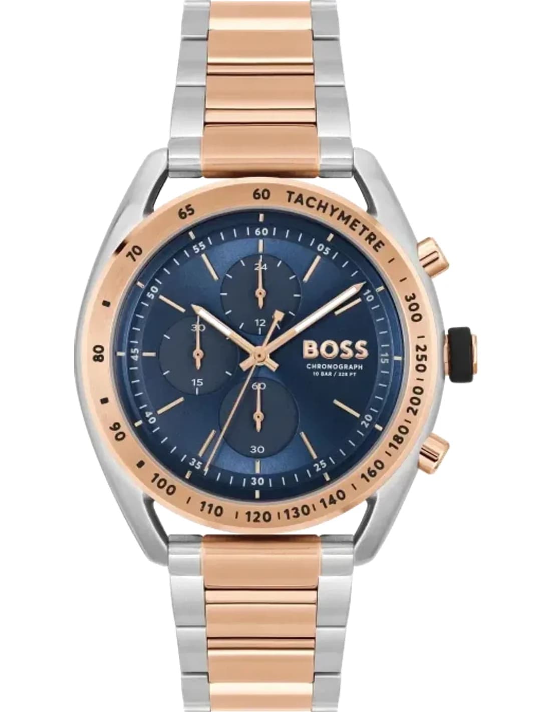 Montre Homme Hugo Boss 1514026 Center Court Acier Bicolore et Or Rose