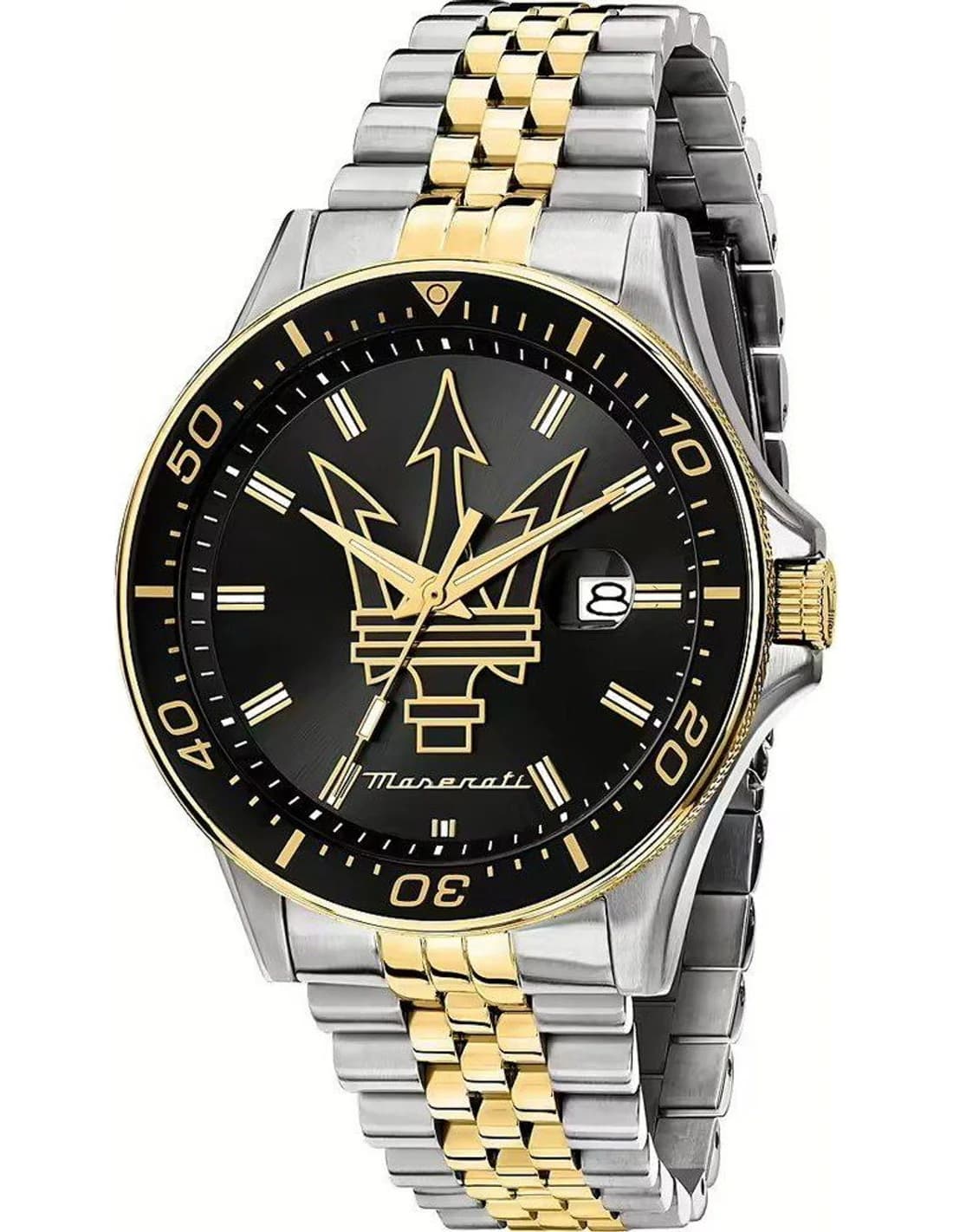 Montre Homme Maserati Sfida R8853140009 bicolore bracelet maillons acier