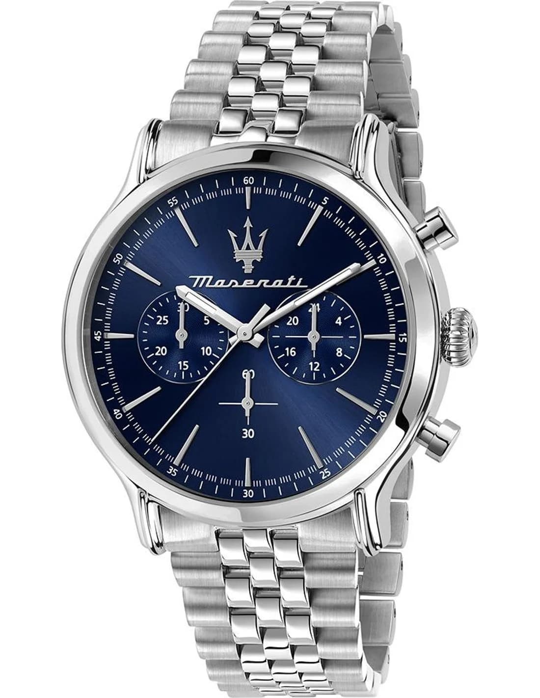 Montre homme Maserati R8873618024, cadran bleu et bracelet acier