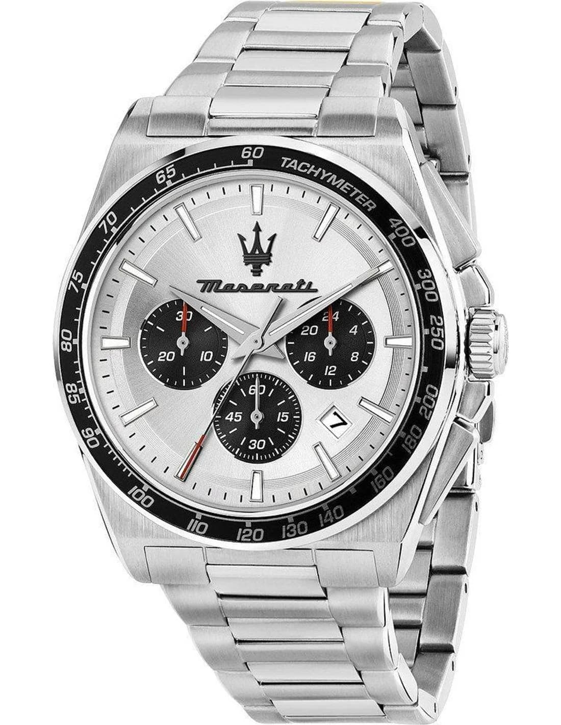 Montre Maserati R8873652006 homme cadran argent bracelet acier
