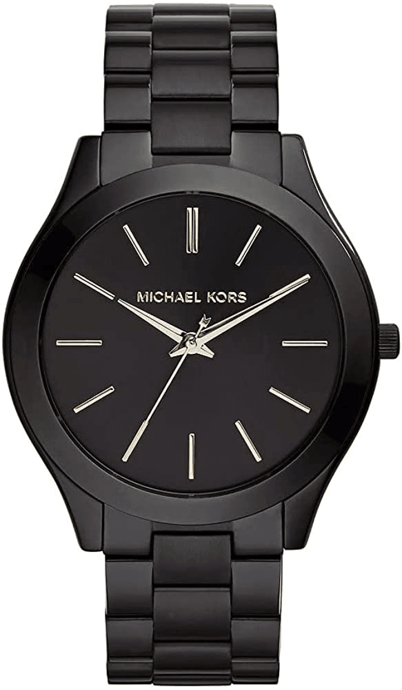 Montre Michael Kors Slim Runway MK3221 Bracelet en acier noir