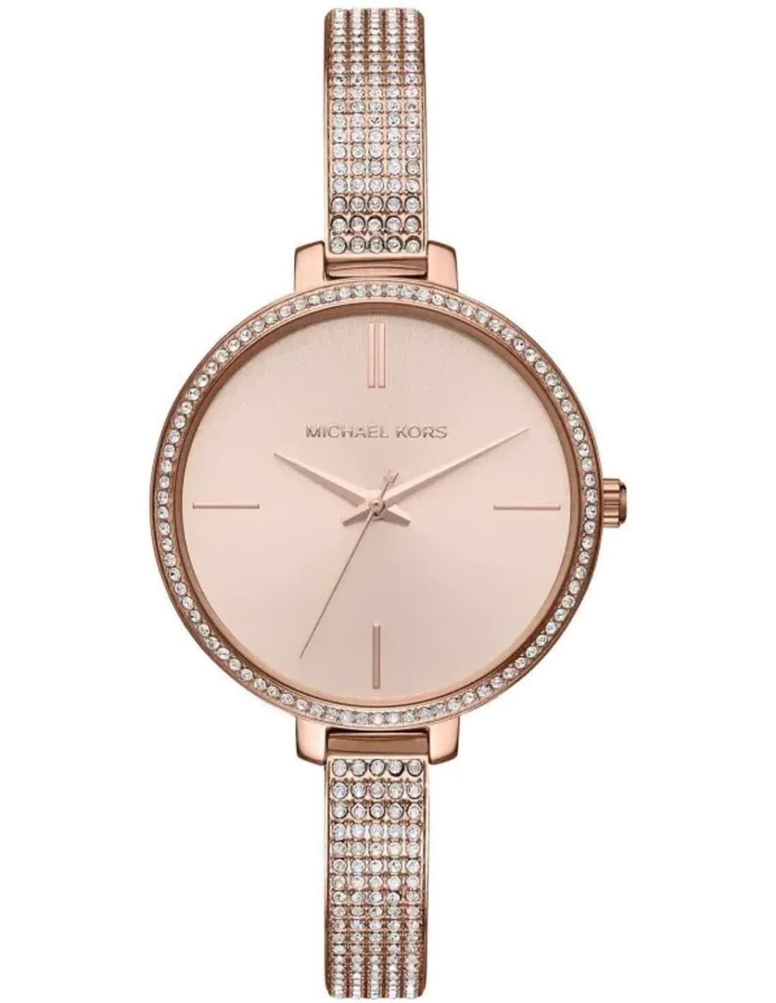 Montre Michael Kors Jayryn MK3785 Or Rose et Acier Sertie de cristaux