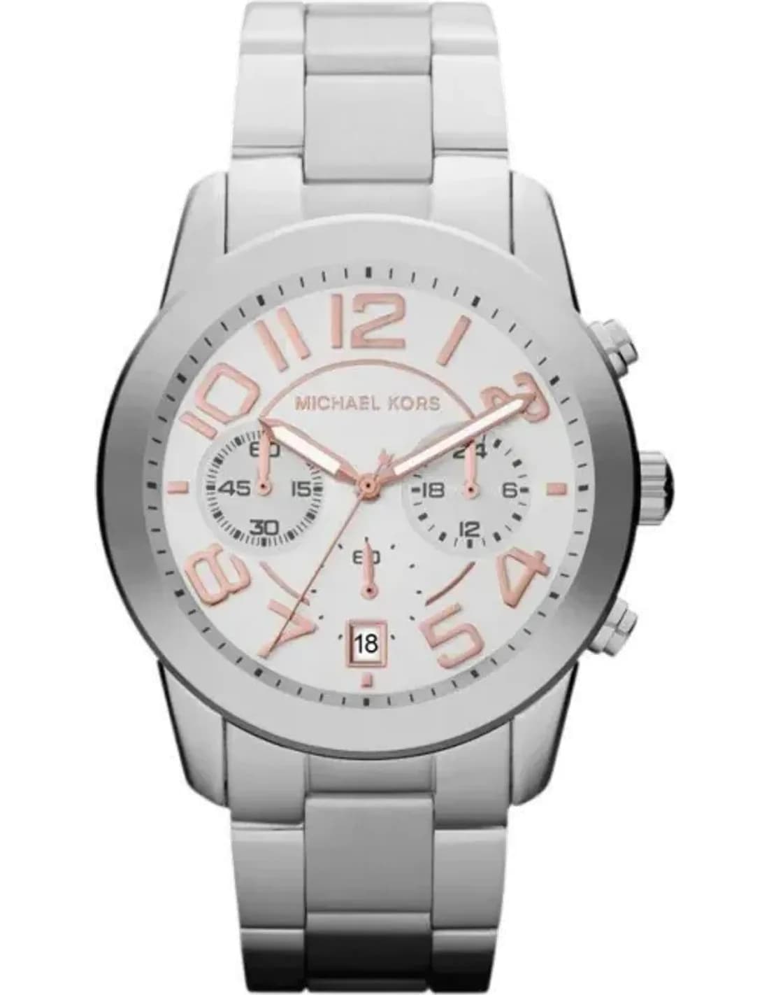 Montre femme Michael Kors MK5725, cadran argent, bracelet acier minimaliste
