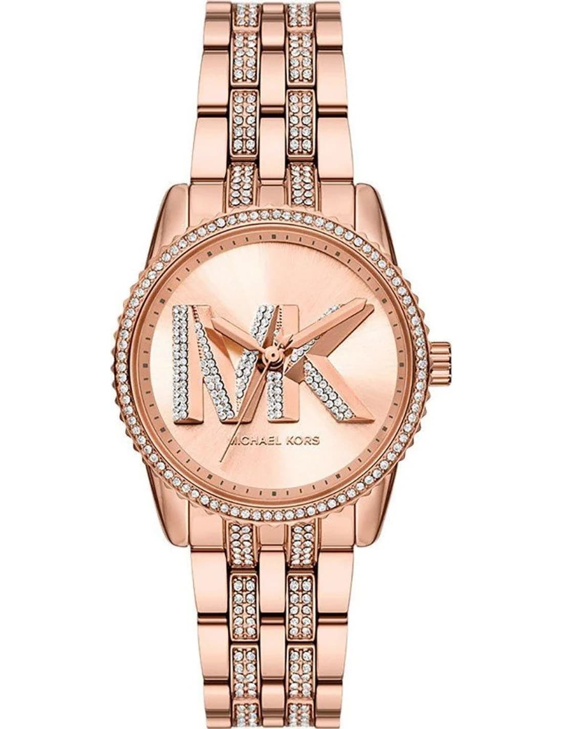 Montre femme Michael Kors MK7541, cadran or rose sur acier