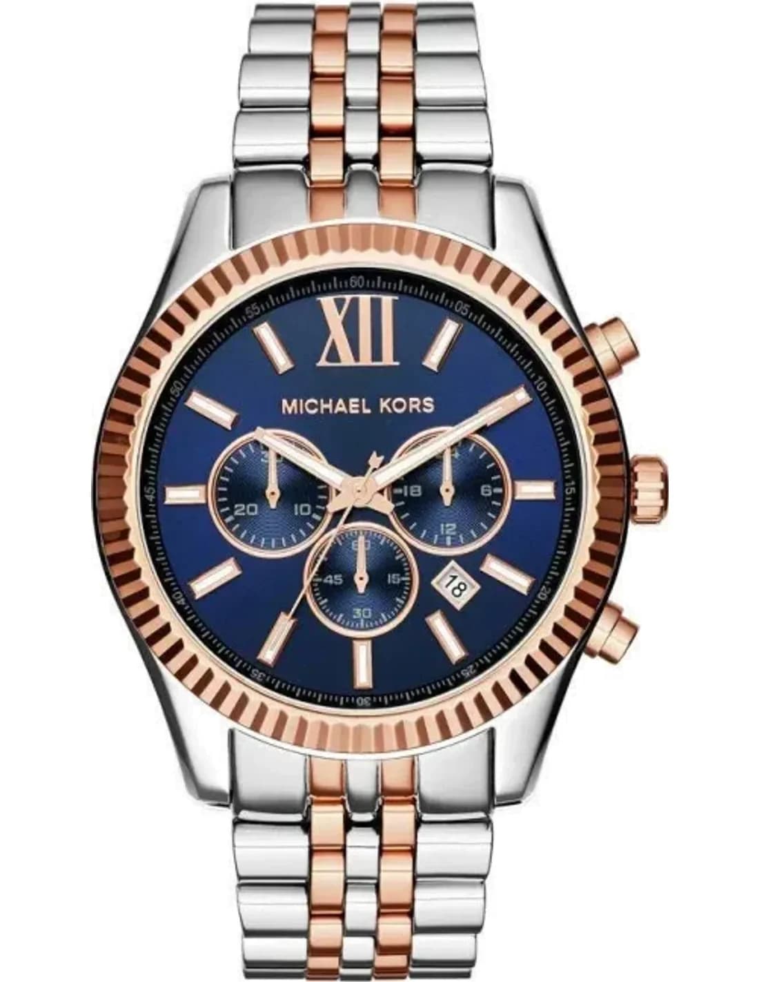 Montre Homme Michael Kors Lexington MK8412 Bi-ton acier or rose