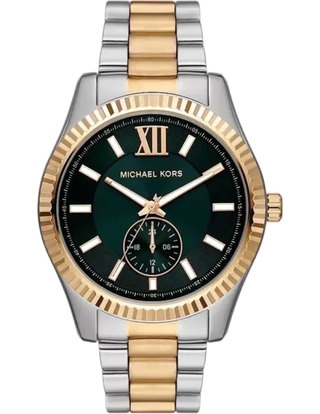 Montre homme Michael Kors Lexington MK9063 cadran vert bracelet en acier