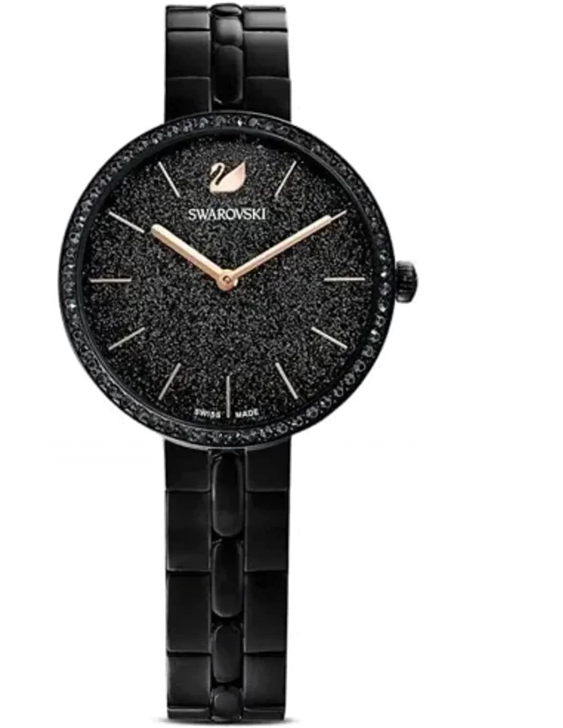 Montre Femme Swarovski Cosmopolitan 5547646 Noire en poudre de diamants