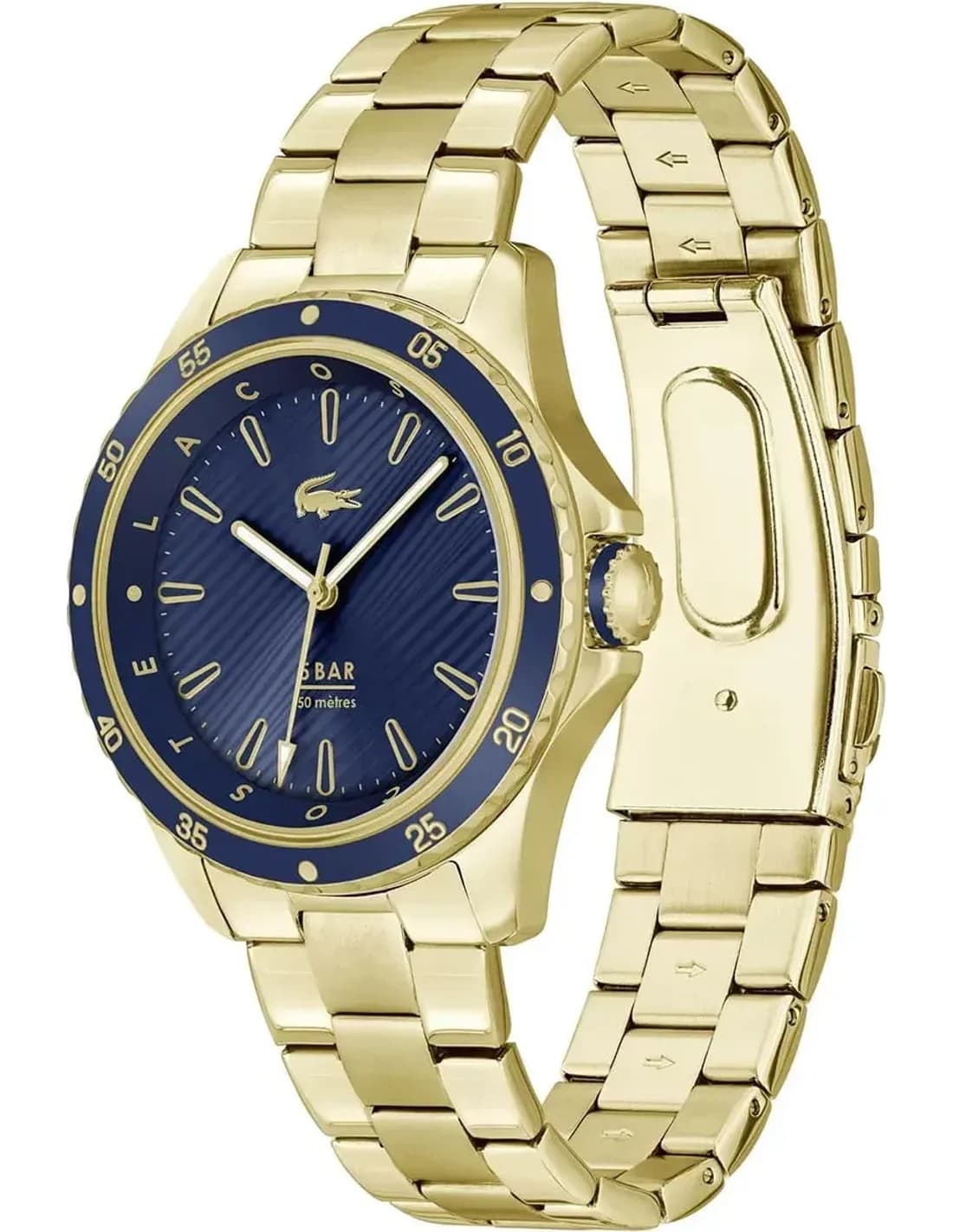 Profil de la montre Lacoste 2001371, boîtier or