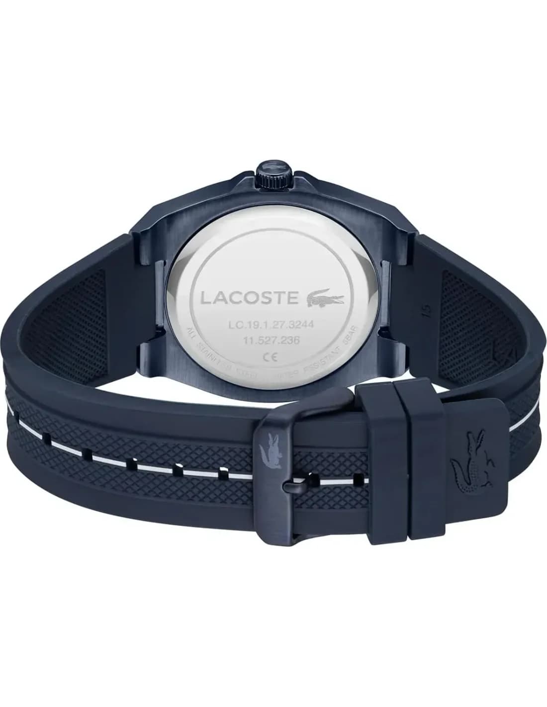 Cadran bleu de la montre Lacoste 2011334 en détail