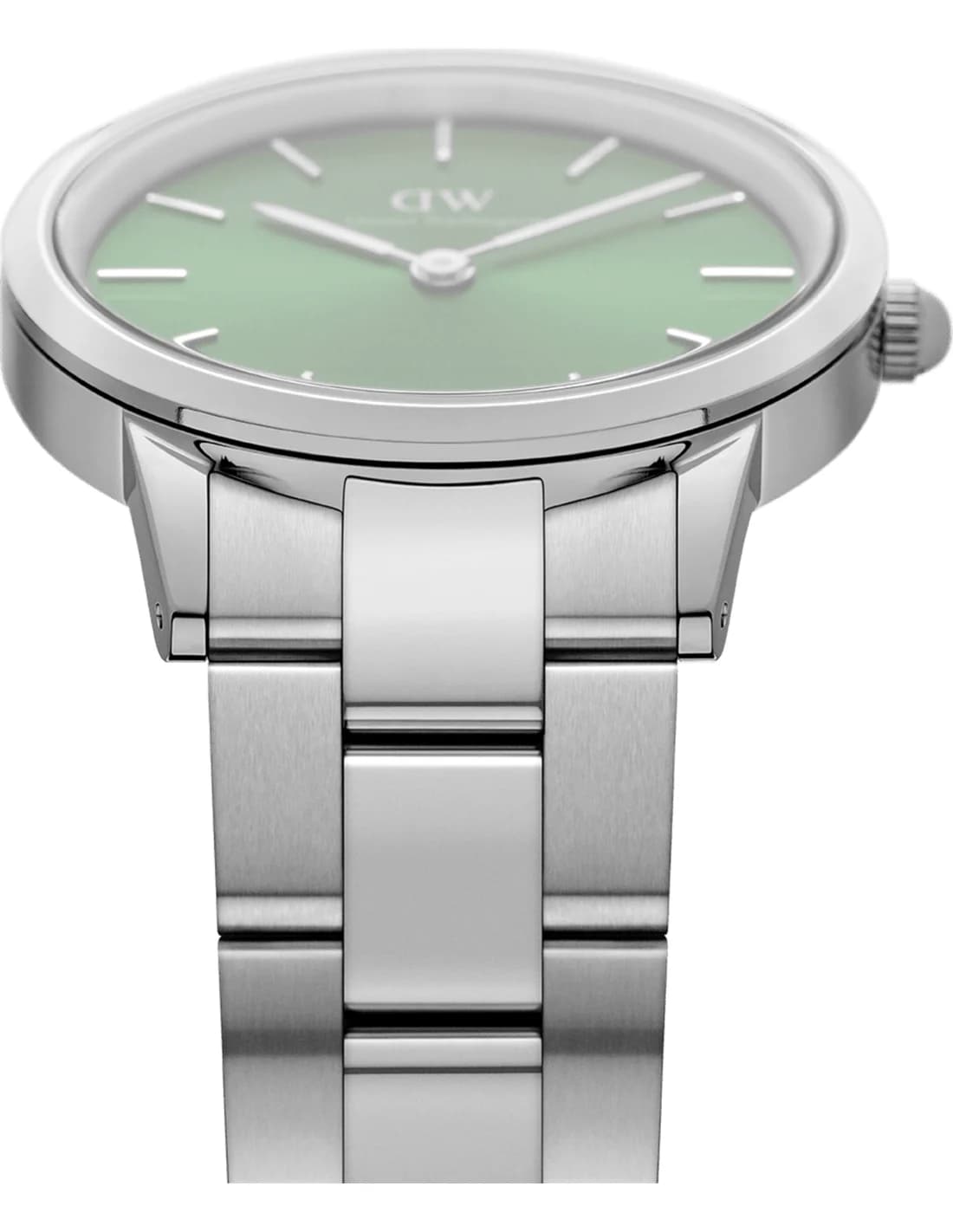 Cadran vert de la montre Daniel Wellington DW00100427 en détail