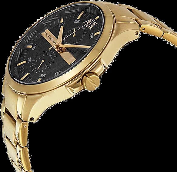 Montre Armani Exchange Smart Chrono AX2122 en acier doré vue 4