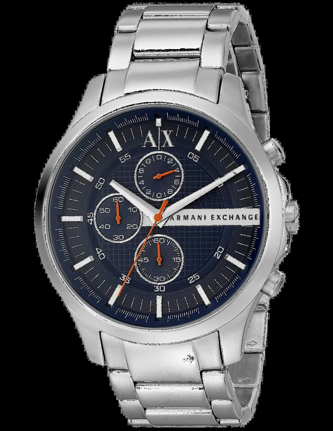 Montre Armani Exchange AX2155 avec cadran noir et acier brossé, style sport chic