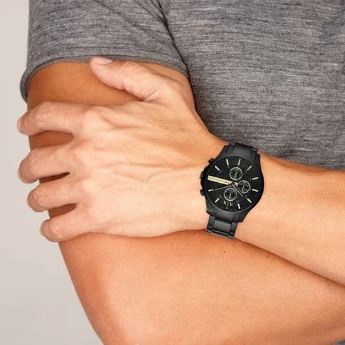 Montre Armani Exchange AX2164 Chronographe en Acier Inoxydable Noir vue 5