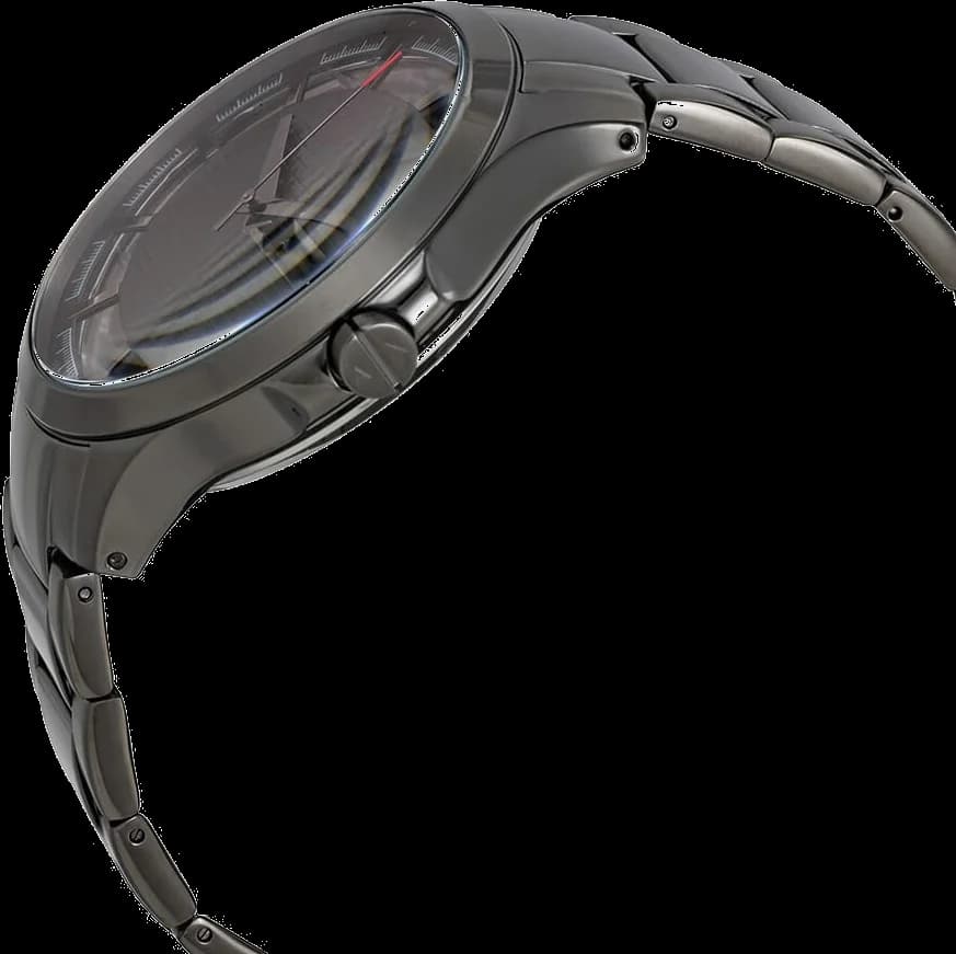 Bracelet Armani Exchange AX2188 en acier inoxydable maillé, fermoir déployant, finition argentée