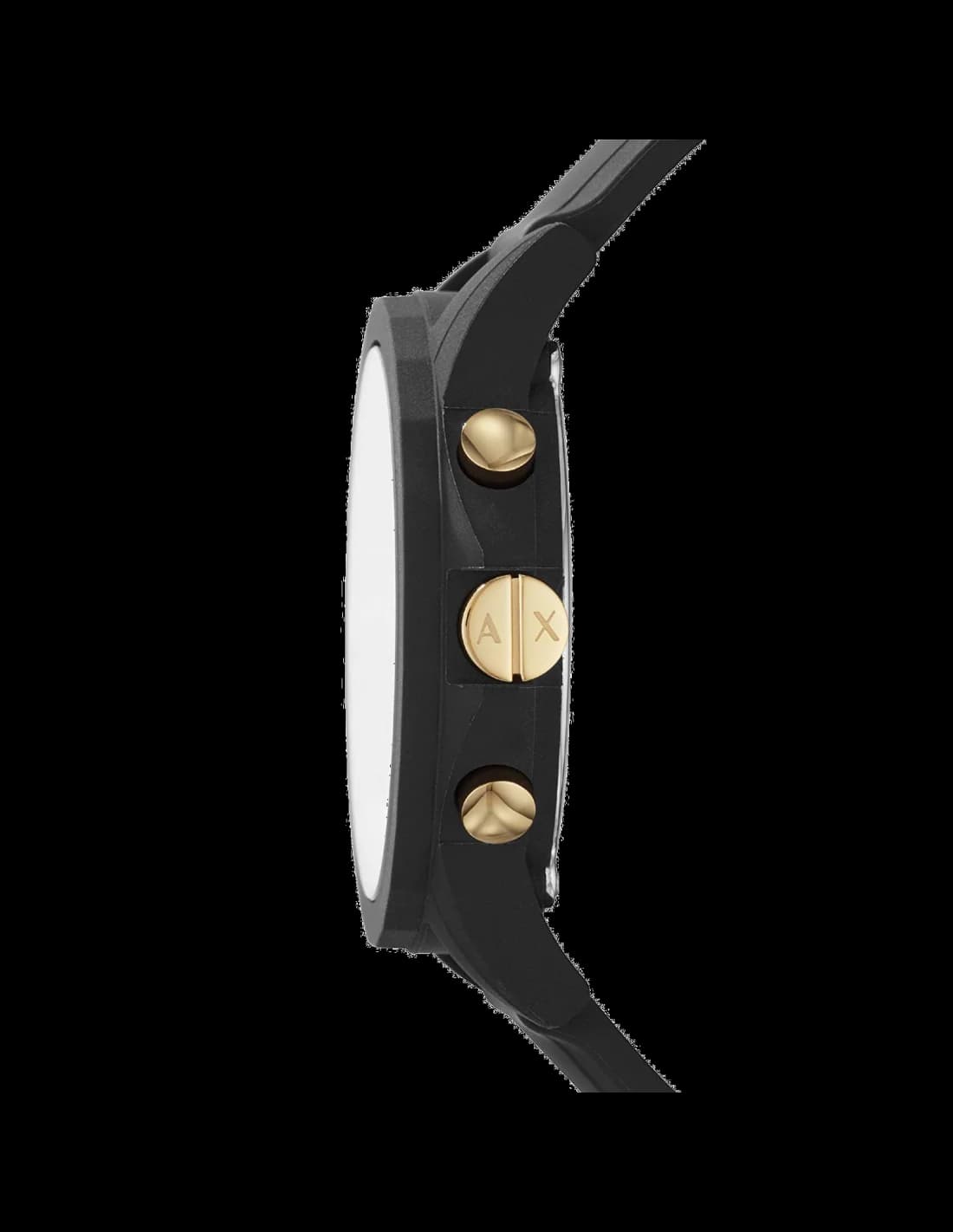 Cadran Armani Exchange AX7105 noir avec index appliqués et aiguilles luminescentes, date à 3h