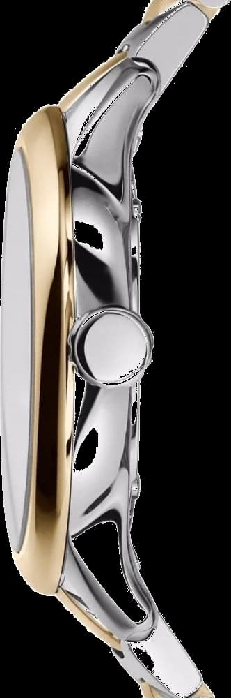 Cadran Burberry BU10118 arborant des aiguilles bicolores, index romains et guichet date à 3h, lisibilité parfaite