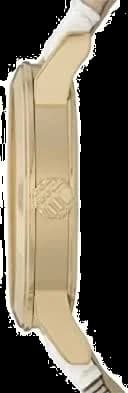 Cadran Burberry BU9015 avec index romains et aiguilles bleues, signature Burberry