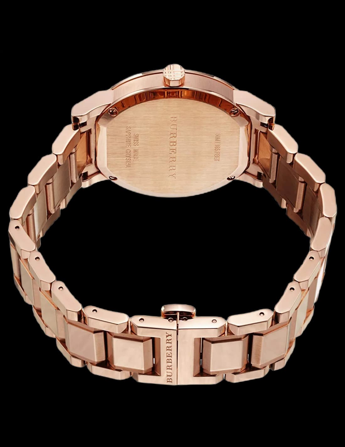 Montre Homme Burberry BU9353 Chronographe Acier Or Rose et Cadran Marron vue 3