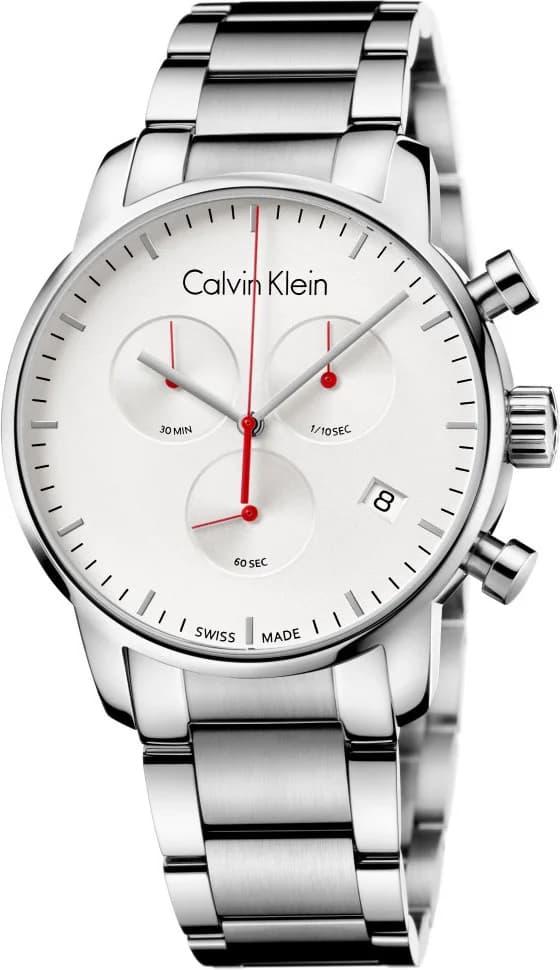 Montre Calvin Klein K2G271Z6 avec cadran noir mat et aiguilles argentées, style minimaliste et chic