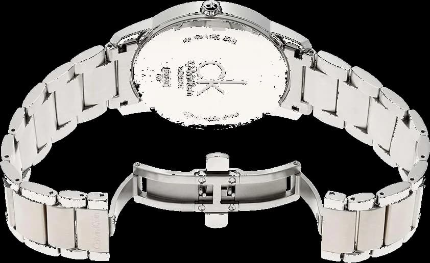 Bracelet Calvin Klein K2G2G14X en acier inoxydable à maillons, fermoir déployant, finition brossée