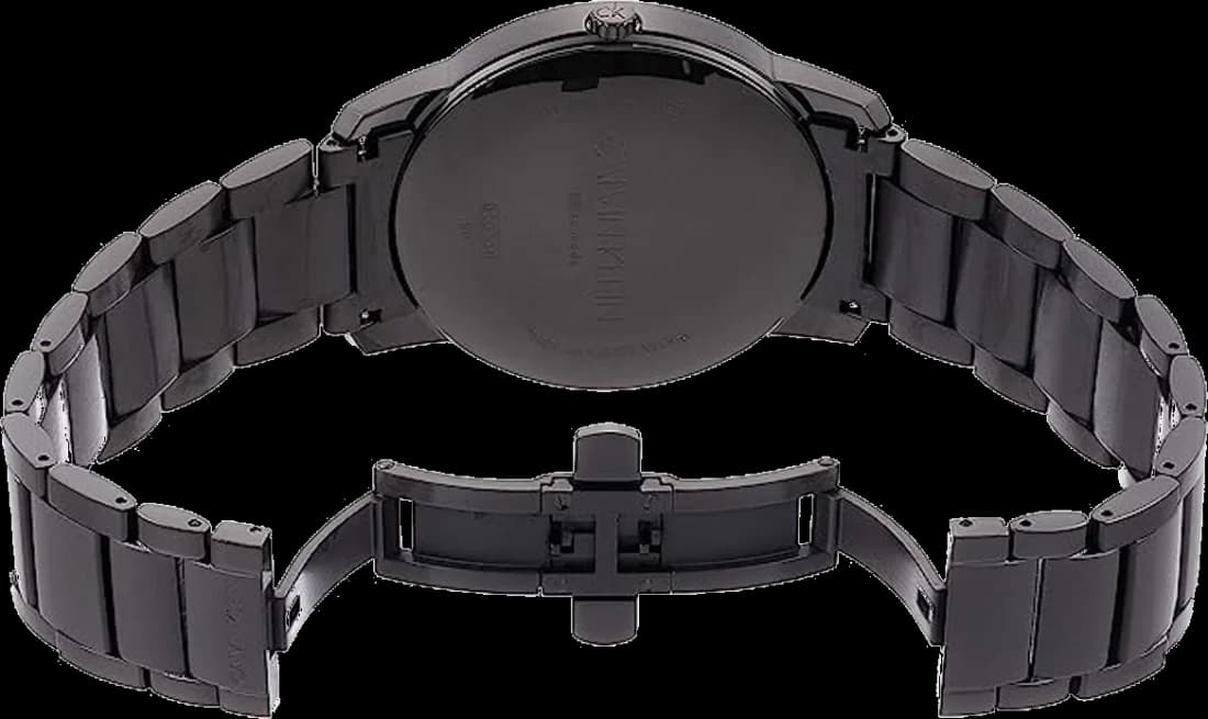 Bracelet Calvin Klein K2G2G4B1 en acier inoxydable à maillons, fermoir déployant double sécurité