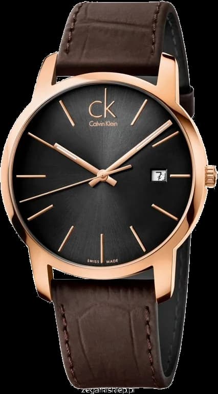 Montre Calvin Klein K2G2G6G3 avec cadran noir minimaliste et style urbain chic