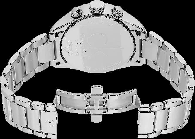 Bracelet Calvin Klein K2H27104 en acier inoxydable brossé, finition polie et boucle déployante