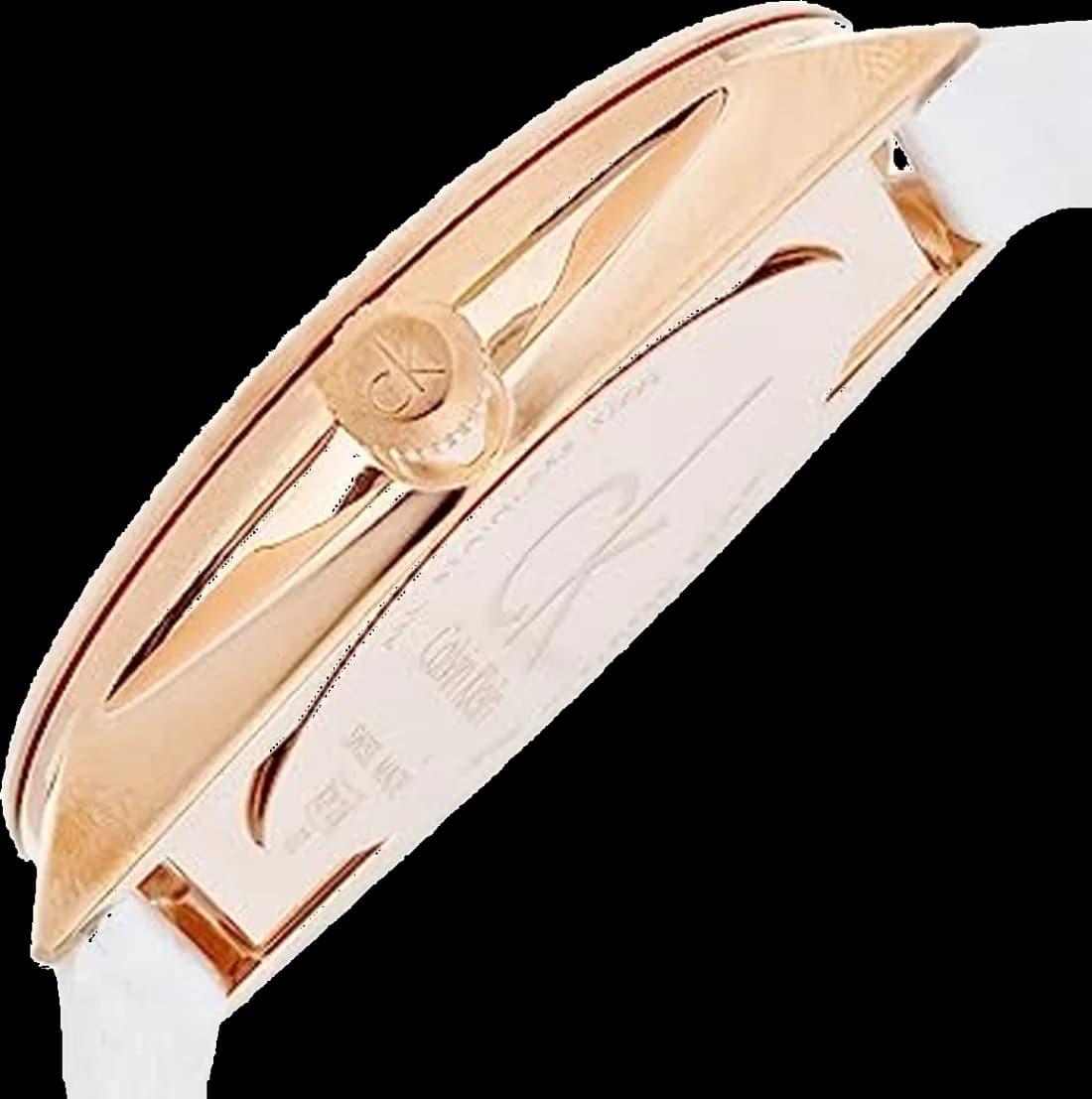 Montre Calvin Klein K2Y216K6 avec Bracelet en Cuir Blanc vue 2