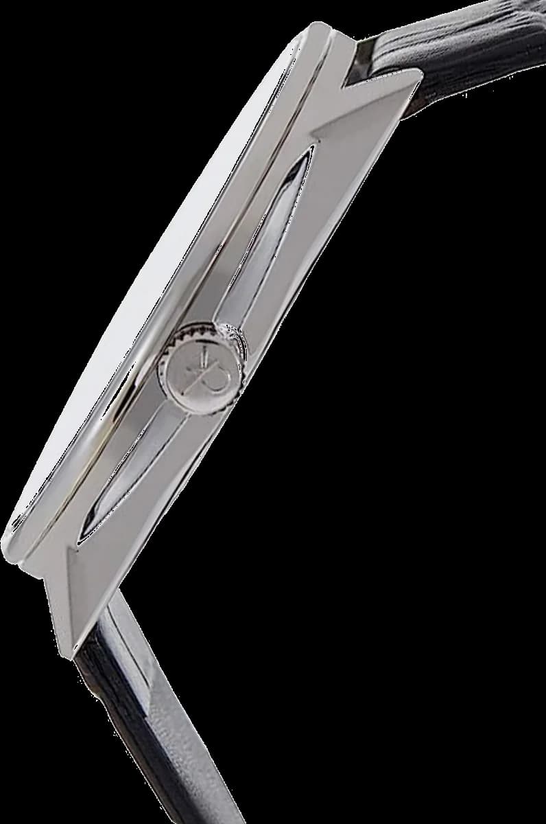 Cadran Calvin Klein K2Y2X1CU avec index bâtons argentés et aiguilles dauphine, date à 3h