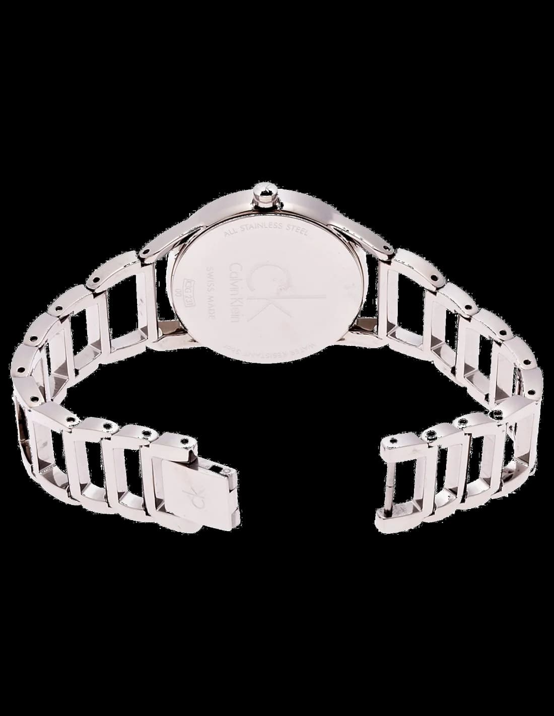 Cadran Calvin Klein K3G23121 avec index bâtons et aiguilles fines, mouvement Swiss Made