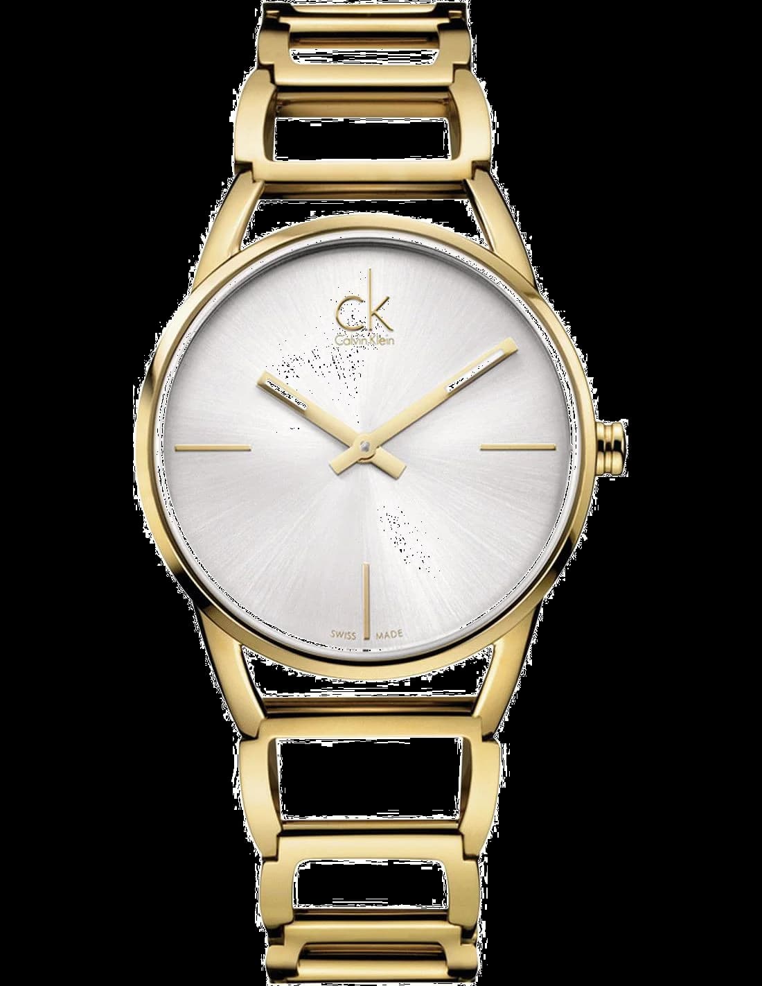 Montre Calvin Klein K3G23526 dorée à bracelet jonc ajouré