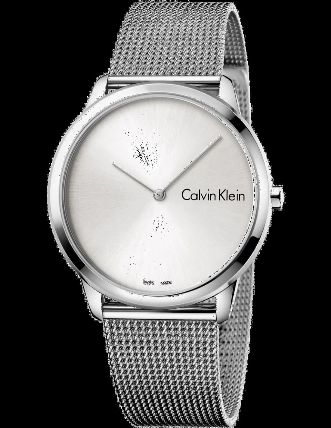 Montre Calvin Klein K3M211Y6 avec cadran argenté et style minimaliste chic